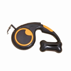 3m Retractable dog leash - Black