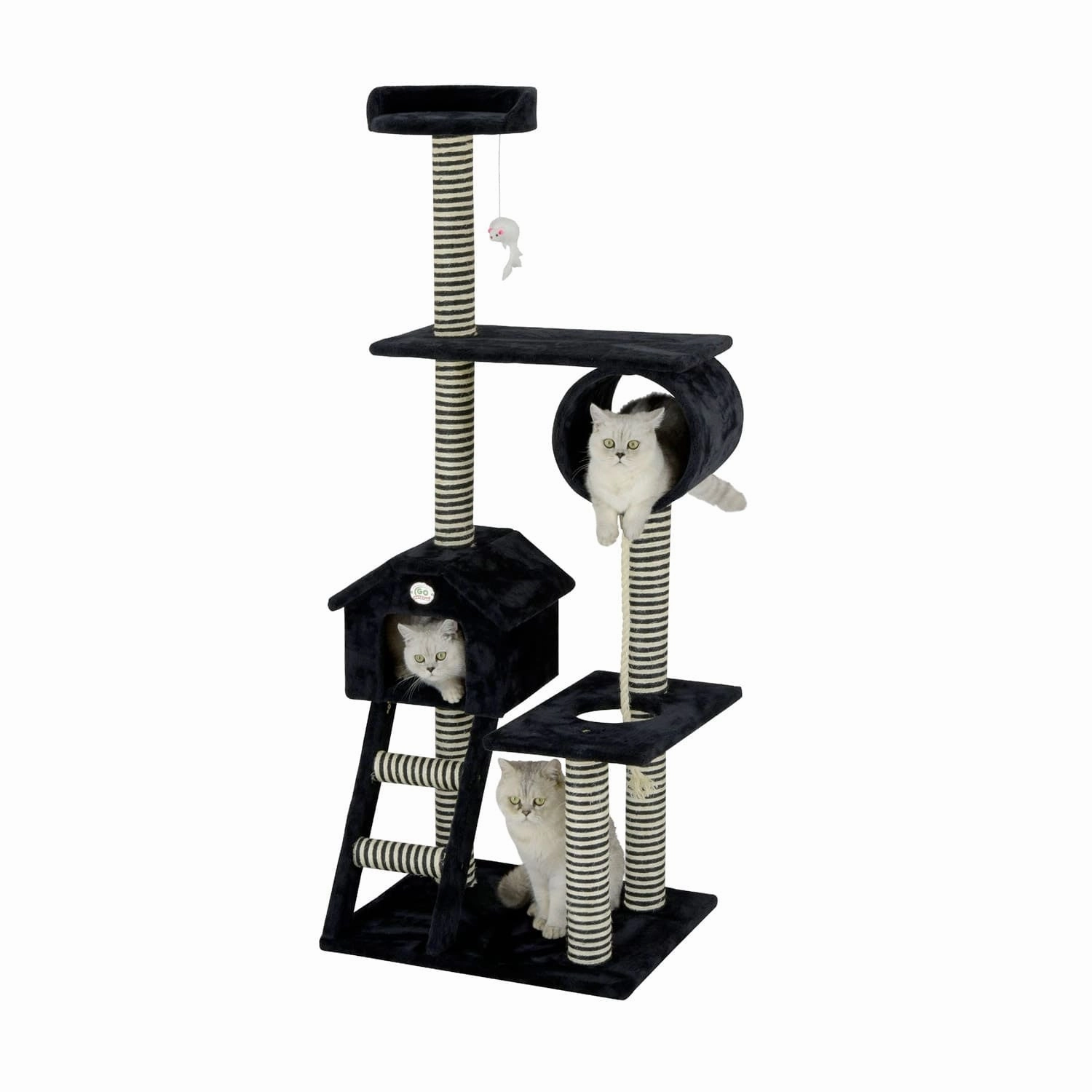 60?? Black Cat Tree Condo