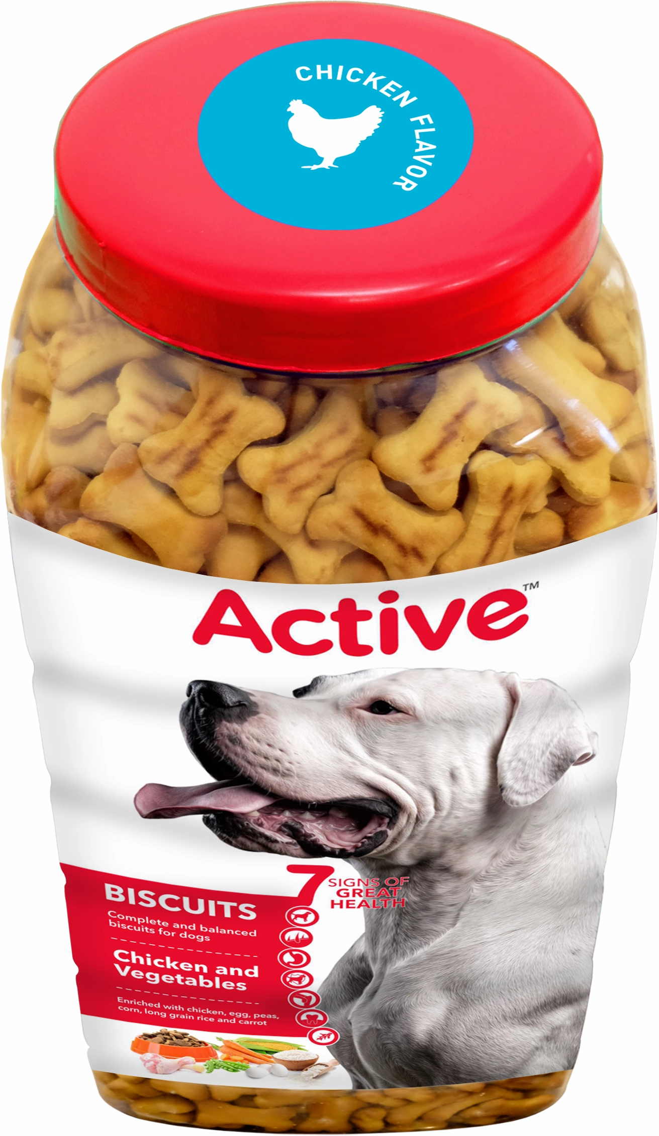 Active Chicken Flavour Biscuit Dog Treats