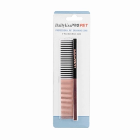 BaByliss PRO PET Rose Gold/Black Dog Comb ?C Small