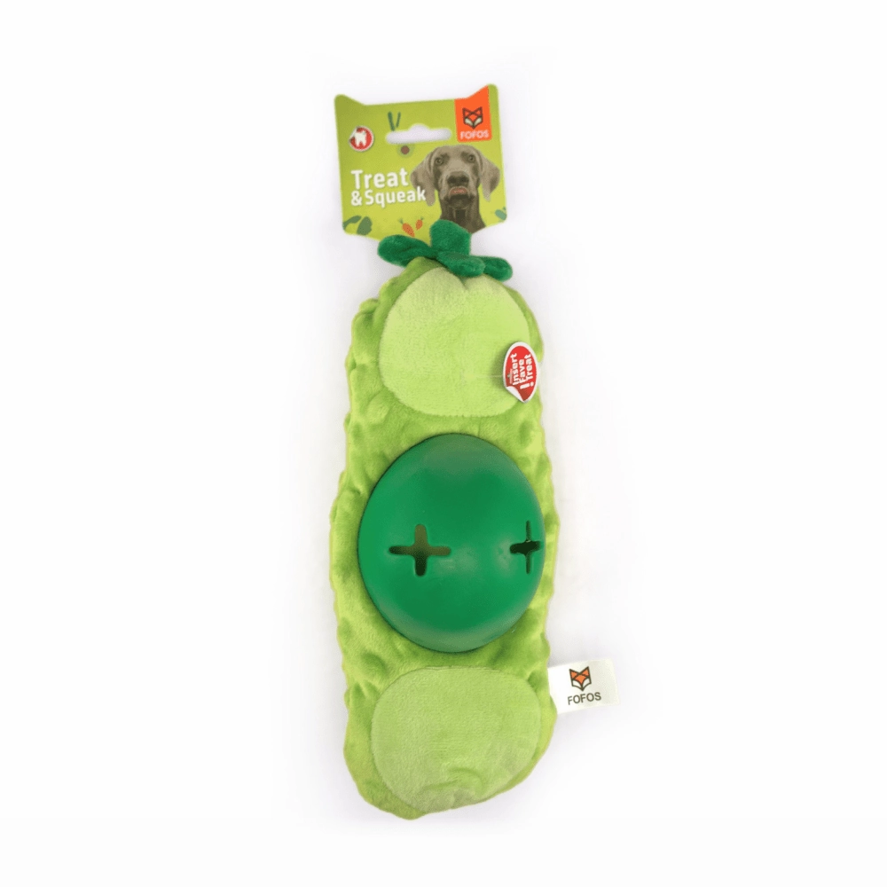 Barkbutler x Fofos Green Bean Treat Toy for Dogs (Green)