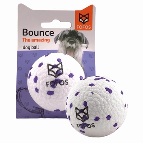 Barkbutler x Fofos Super Bounce Chew Ball for Dogs (White)