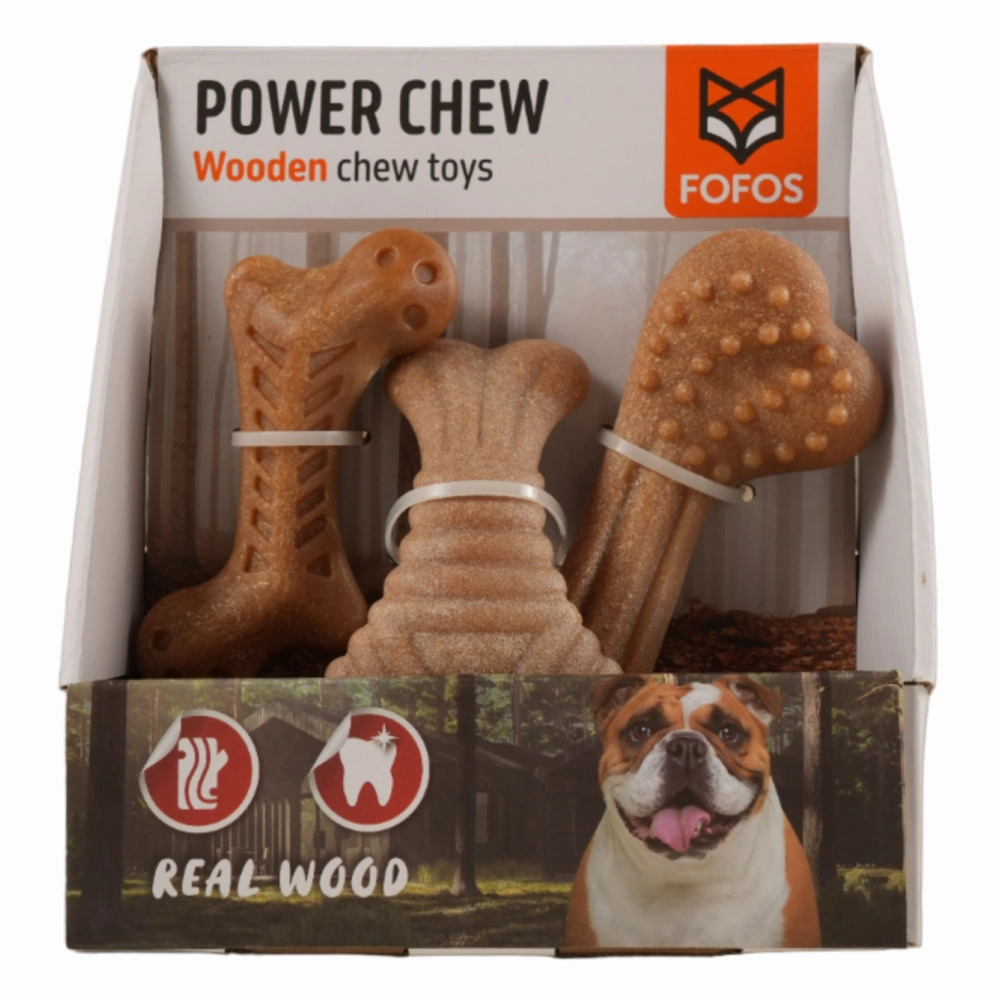 Barkbutler x Fofos Wooden Stix Chew Toy for Dogs (Large)
