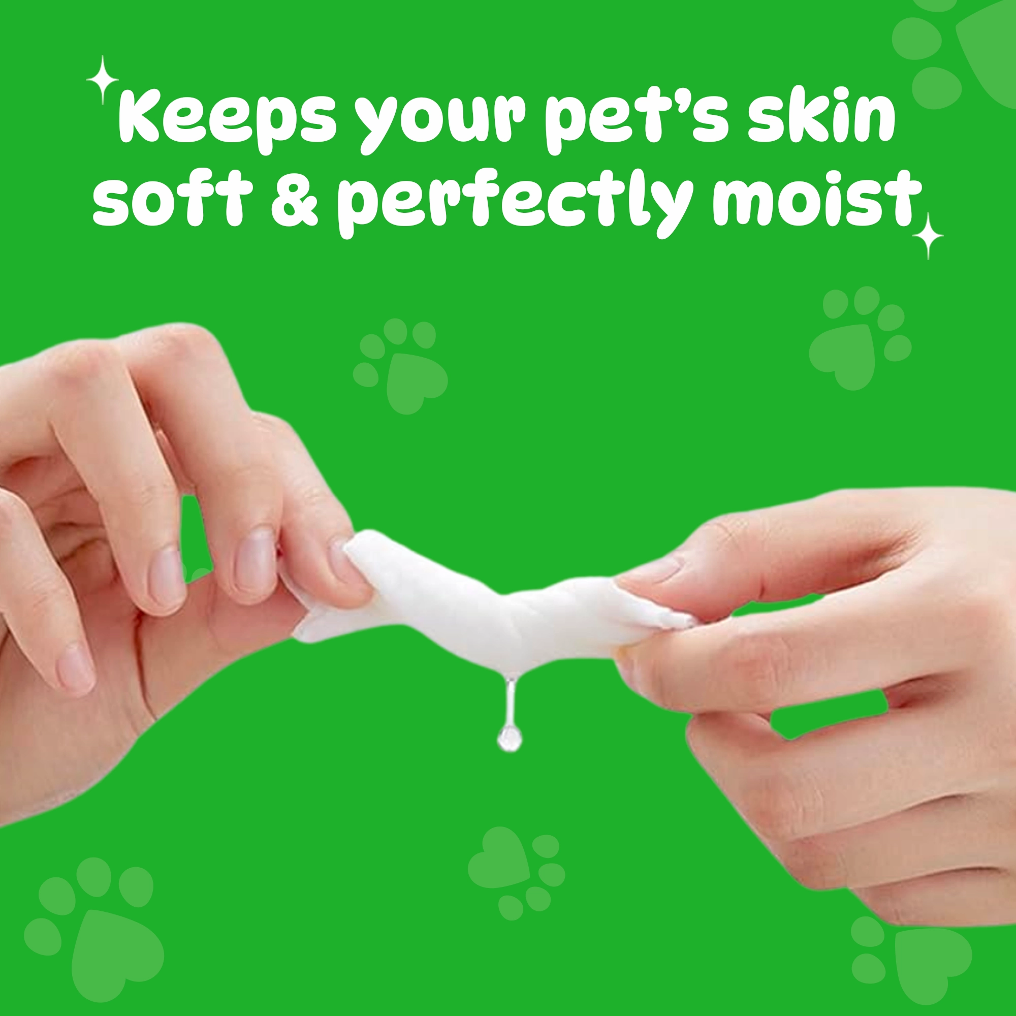 BASIL Daily Wipes, All Purpose Pet Grooming Wet Wipes - 80 Wipes