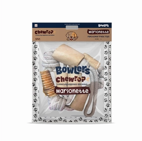 Bowlers Chewrope Marionette Rope Toy for Dogs (Brown)