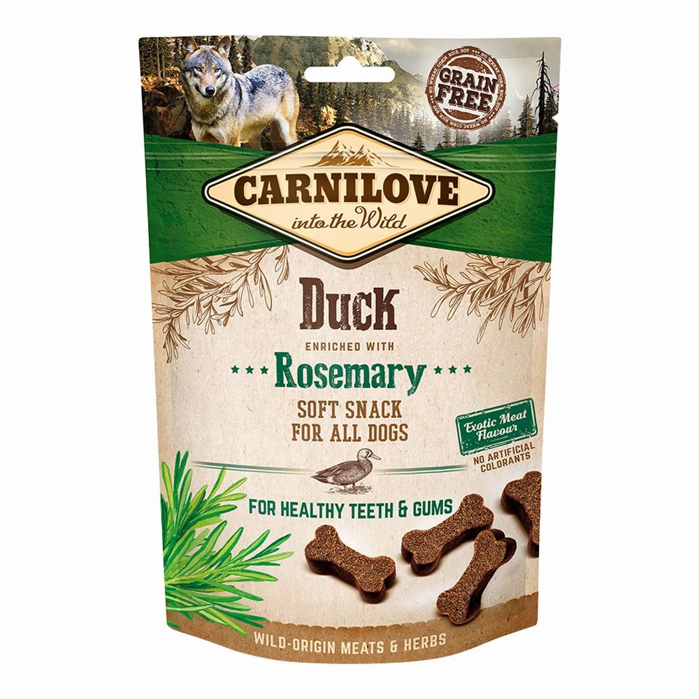 Carnilove Duck enriched with Rosemary Soft Snack for Dogs - 200g
