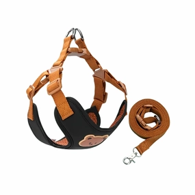 Comfort Dog Harness and Leash Set (Black) - Small