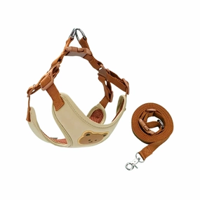Comfort Dog Harness and Leash Set (Cream) - Small
