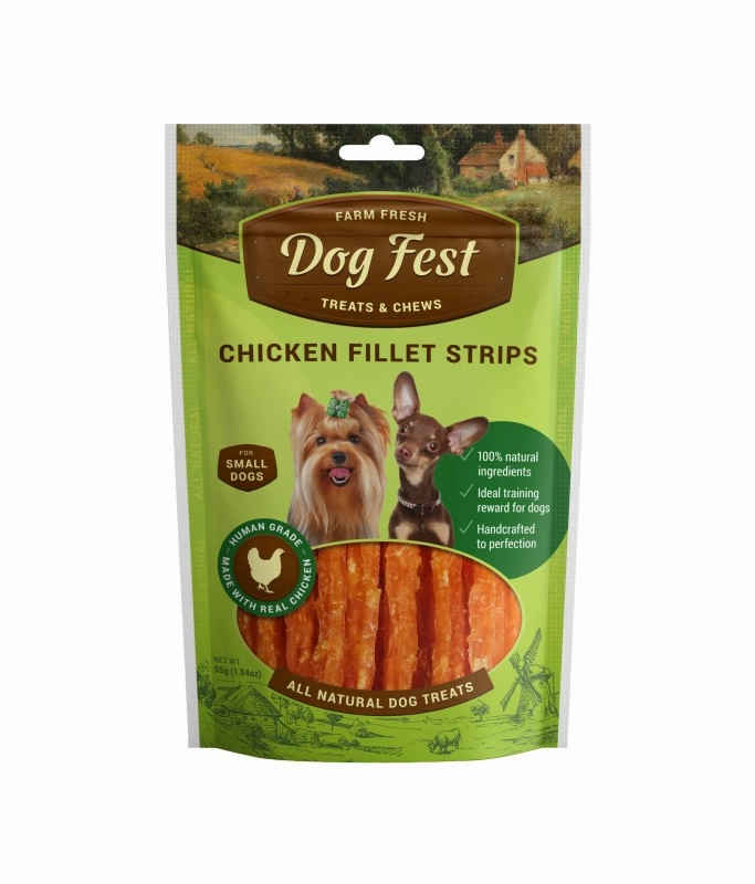 Dog Fest Dog Treats Chicken Fillet Strips