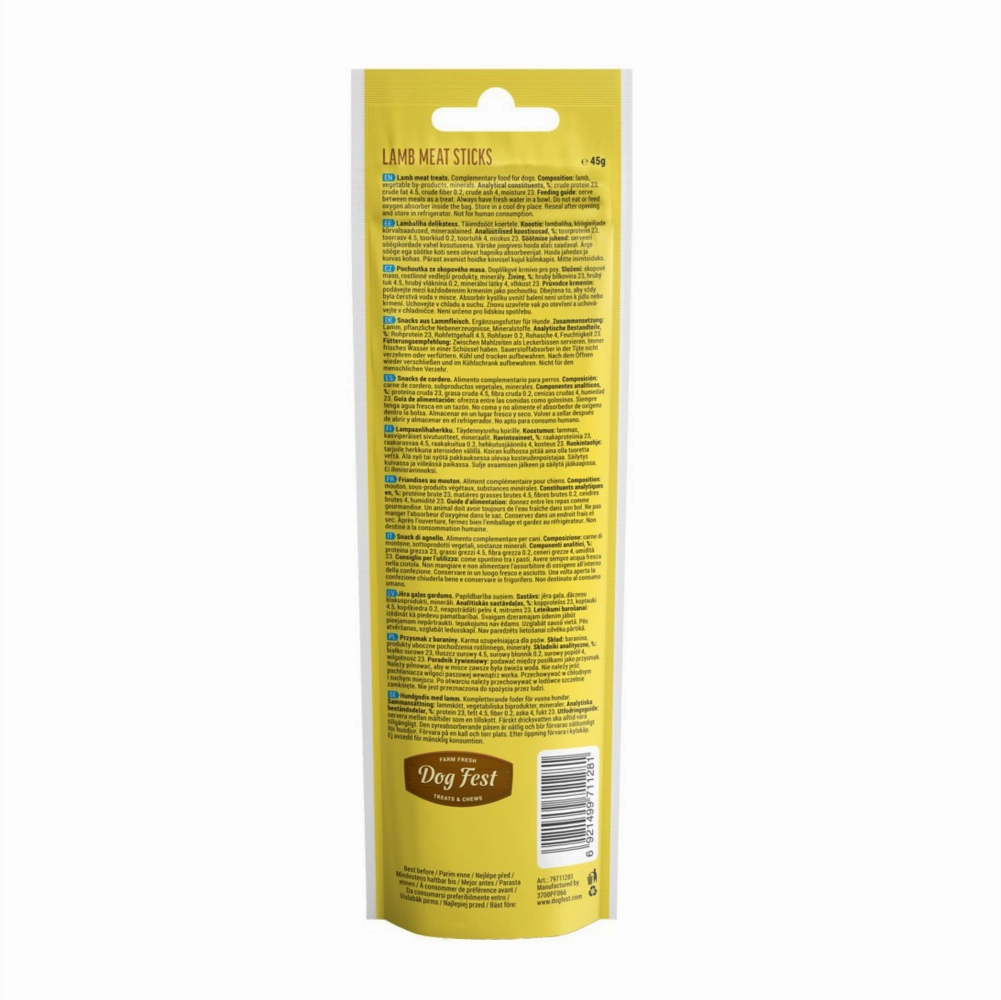 Dogfest Lamb Meat Sticks Dog Treats