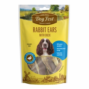 Dogfest Rabbit Ears with Duck Dog Treats