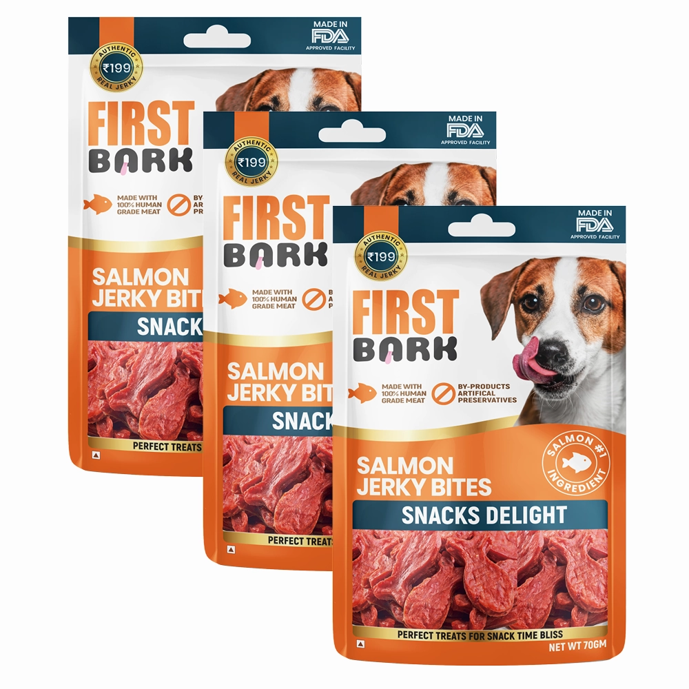First Bark Salmon Jerky Bites Dog Treat
