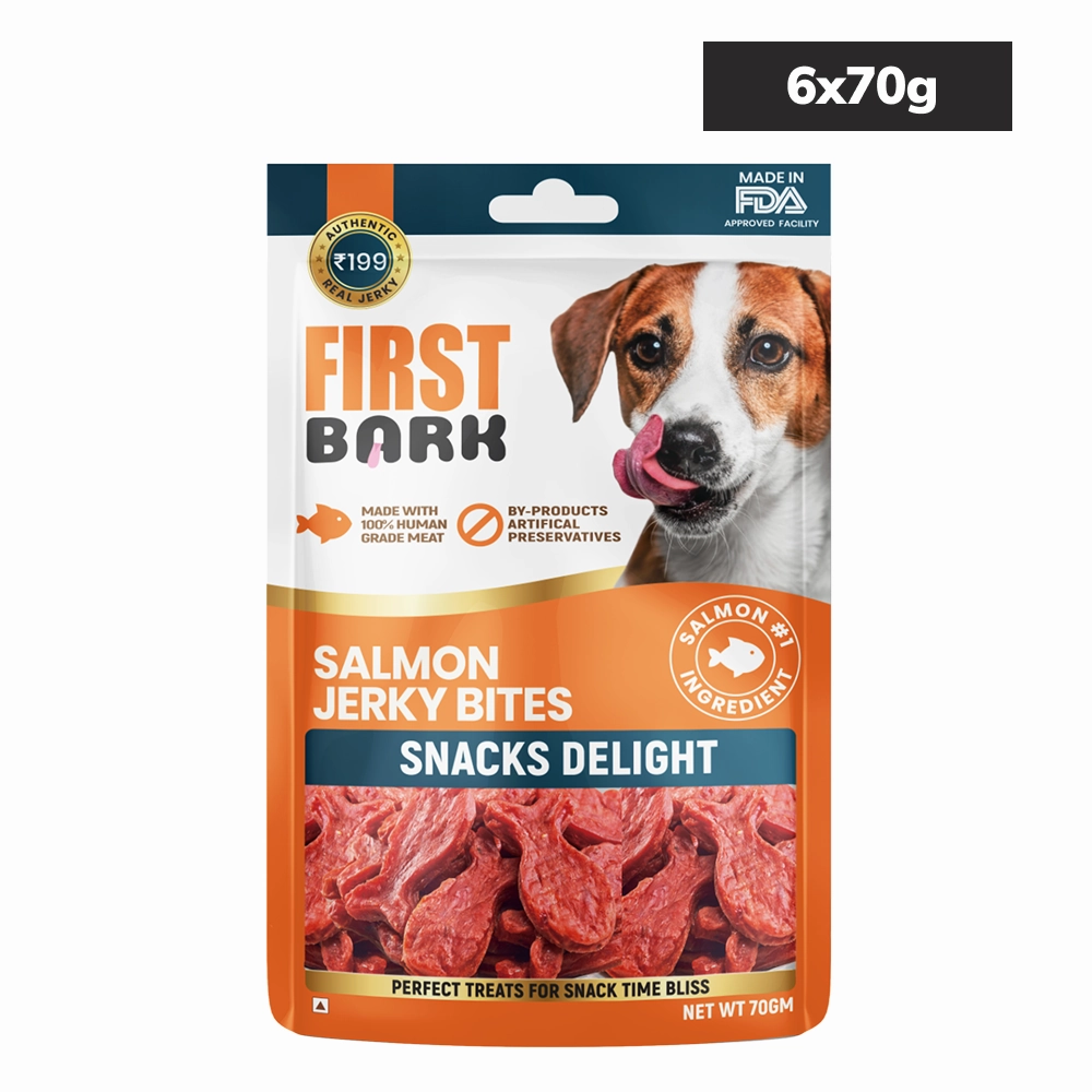 First Bark Salmon Jerky Bites Dog Treat