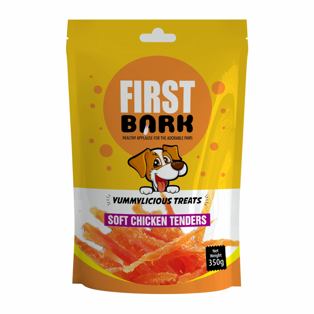 First Bark Soft Chicken Tenders Dog Treats (350g)