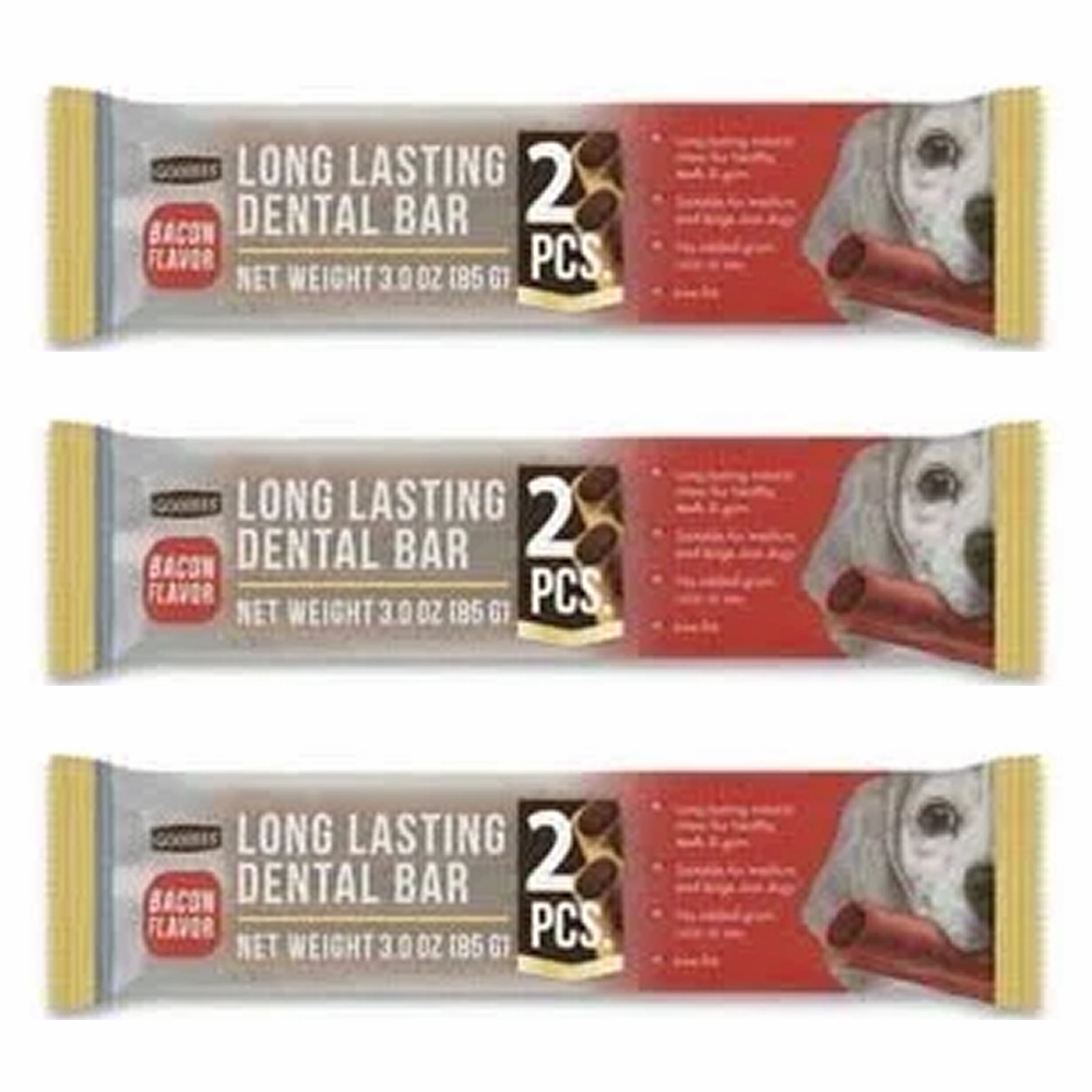 Goodies Long Lasting Dental Bar Salmon Dog Treats
