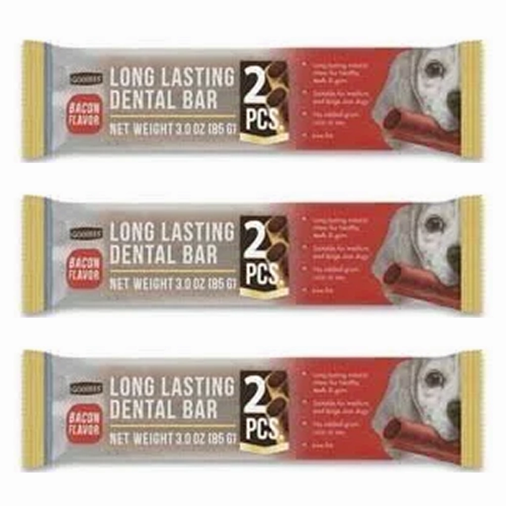 Goodies Long Lasting Dental Bar Salmon Dog Treats