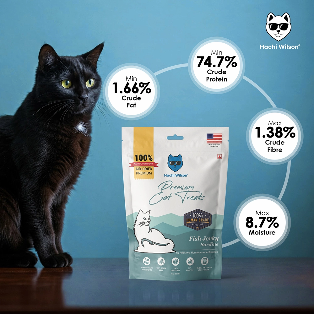 Hachi Wilson Premium Sardine Fish Jerky Cat Treat