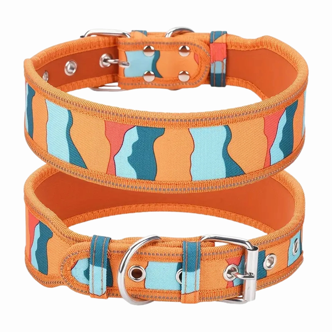 Heavy Duty Dog Collar - Orange (S)