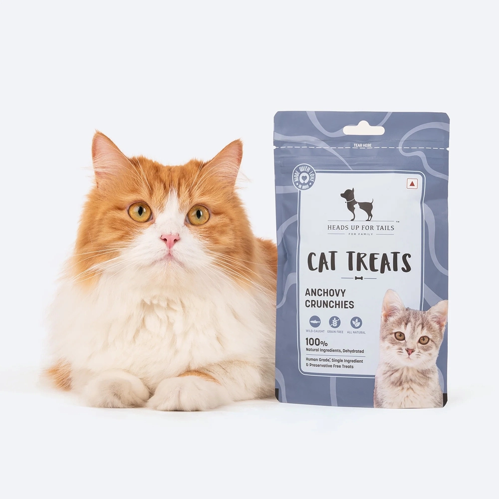 HUFT Dehydrated Anchovies Crunchies Cat Treats