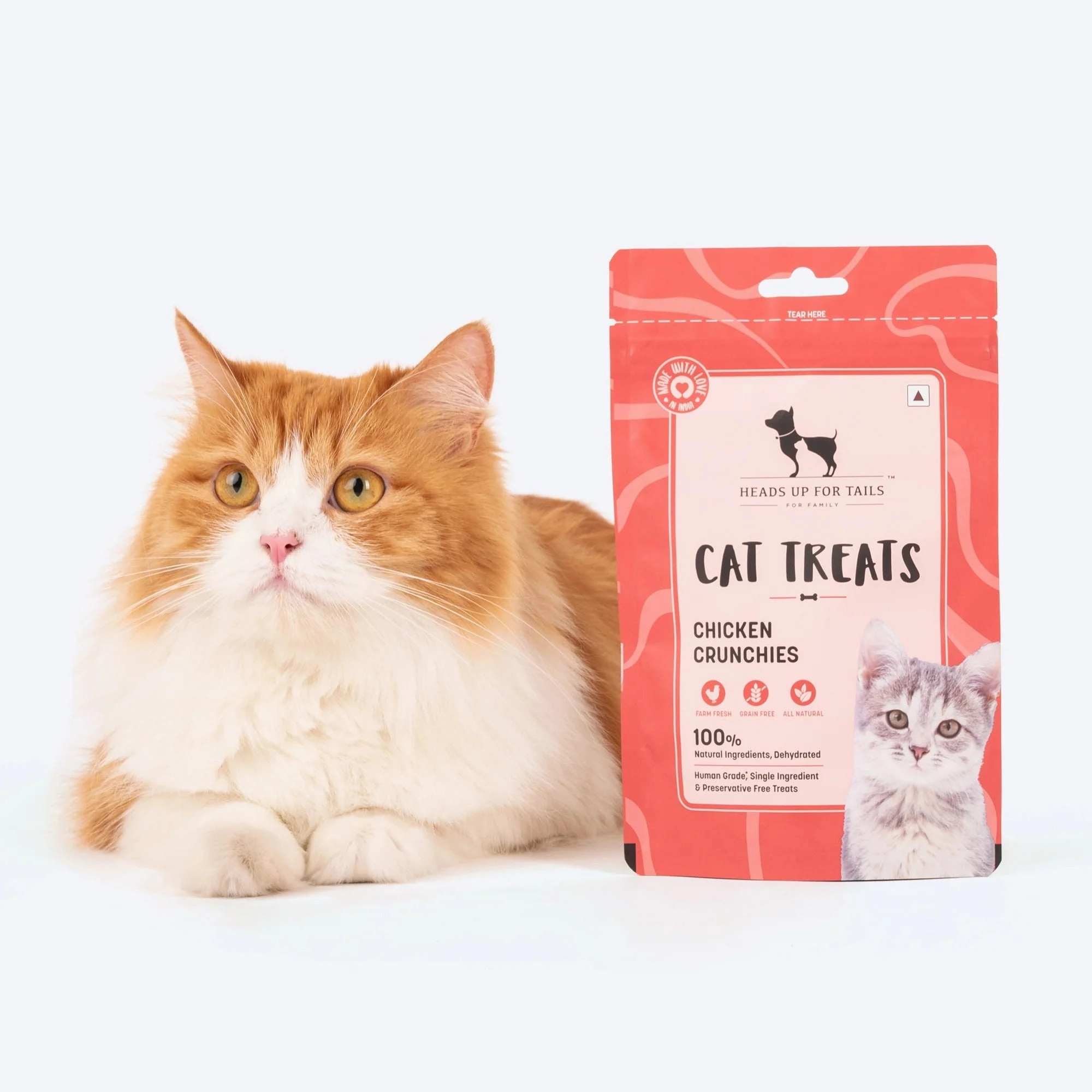 HUFT Dehydrated Chicken Crunchies Cat Treats