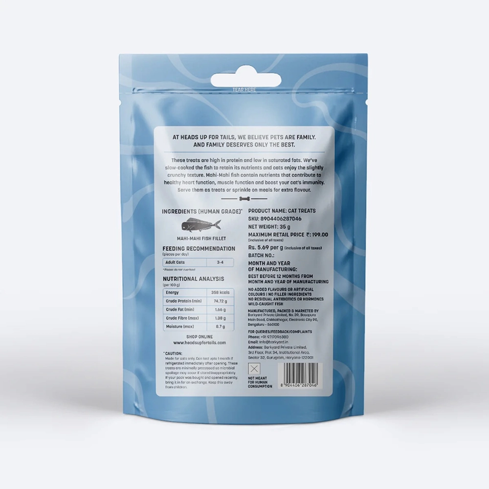 HUFT Mahi Mahi Fish Crunchies Chew Cat Treats