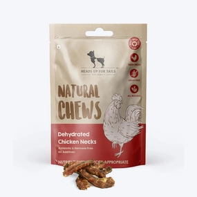 HUFT Sara's Dehydrated Chicken Neck Jerky Dog Treats