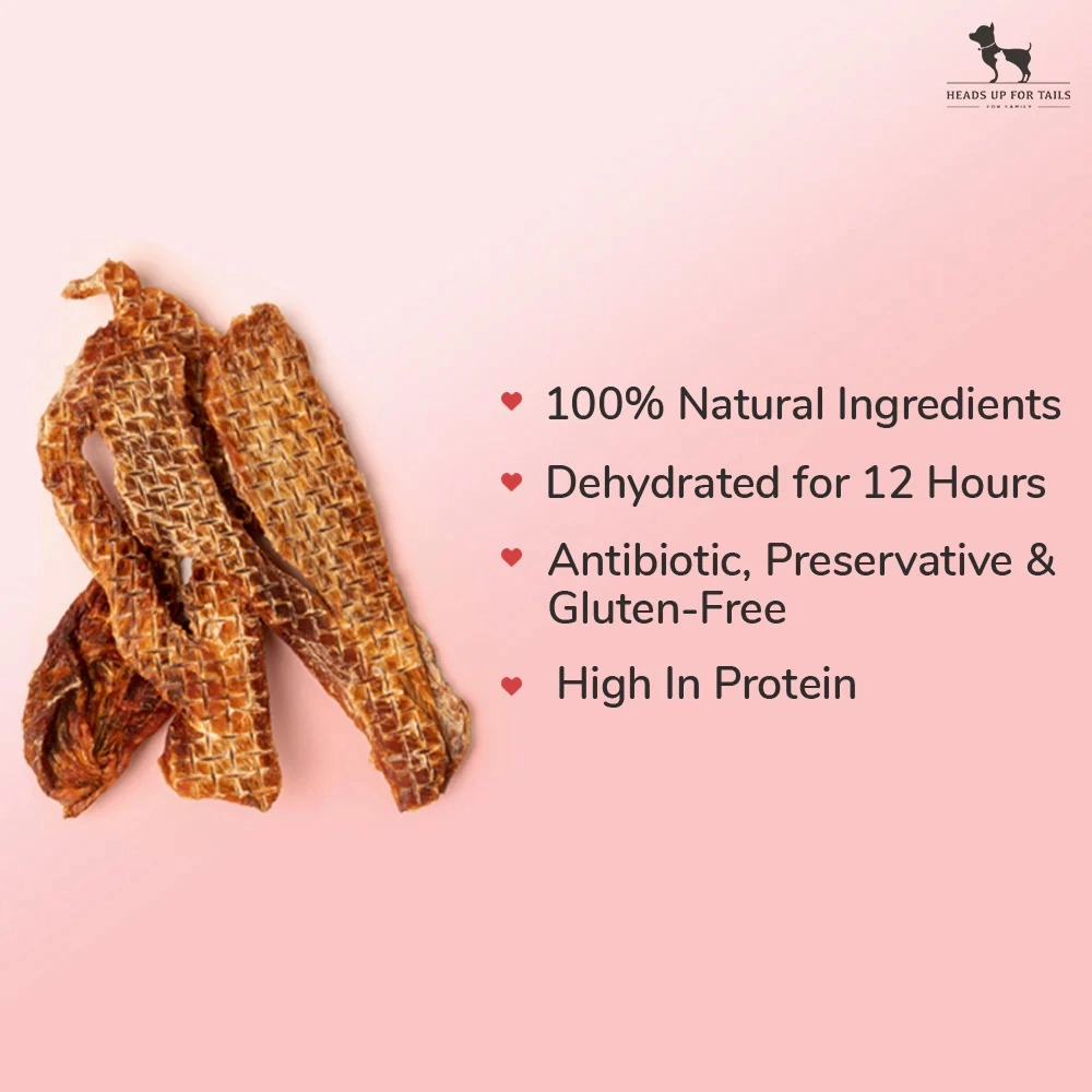 HUFT Sara's Doggie Chicken Jerky with Applesauce Dog Treats