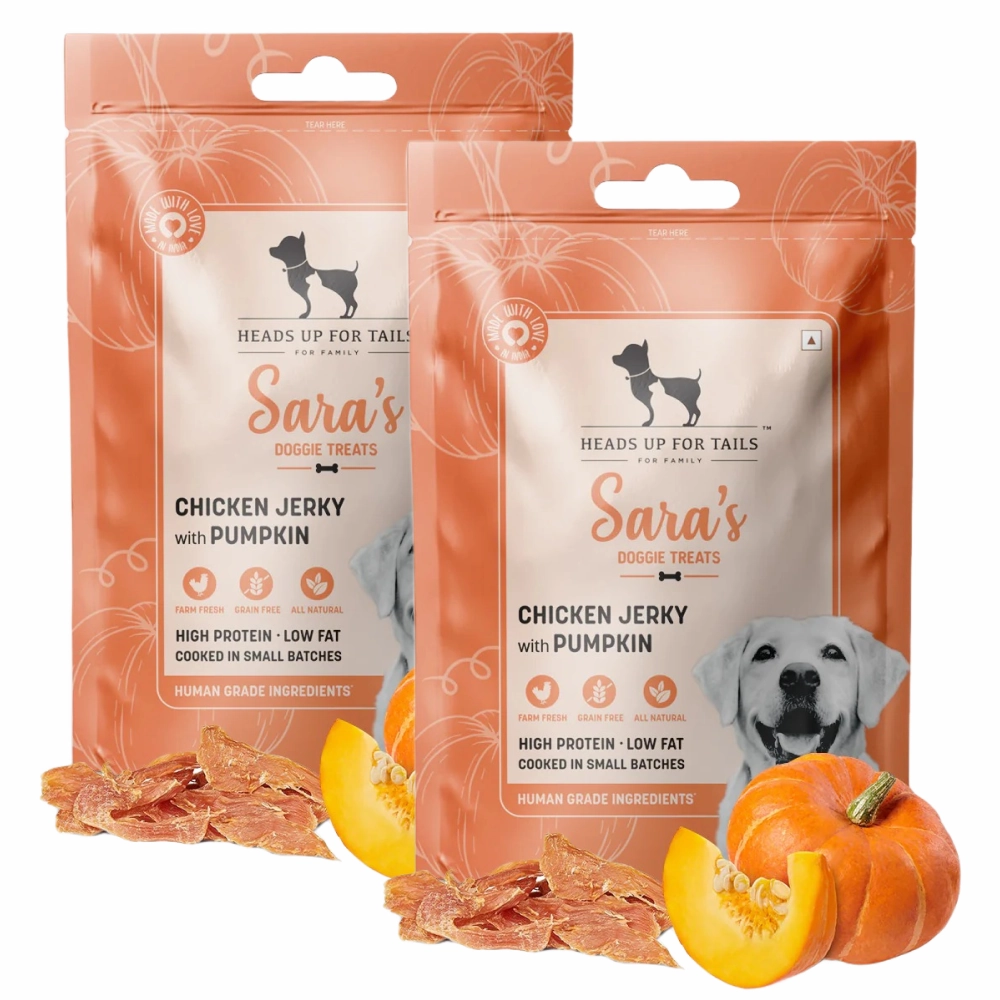 HUFT Sara's Doggie Chicken Jerky with Pumpkin Dog Treat