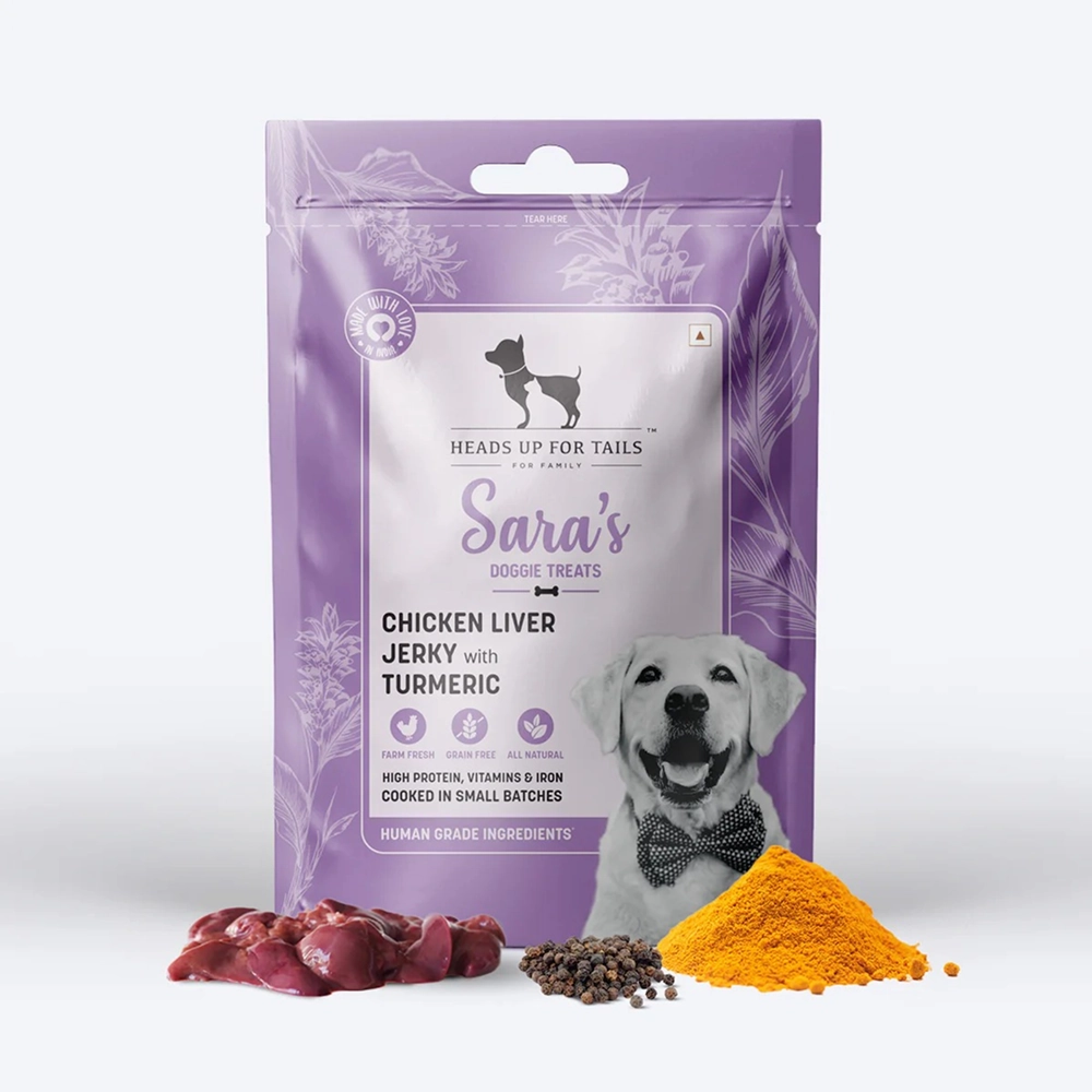 HUFT Sara's Doggie Chicken Liver With Turmeric Dog Treats