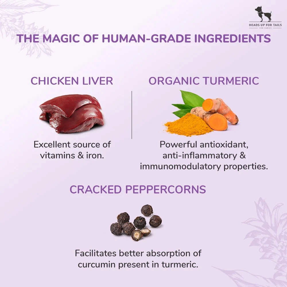 HUFT Sara's Doggie Chicken Liver With Turmeric Dog Treats