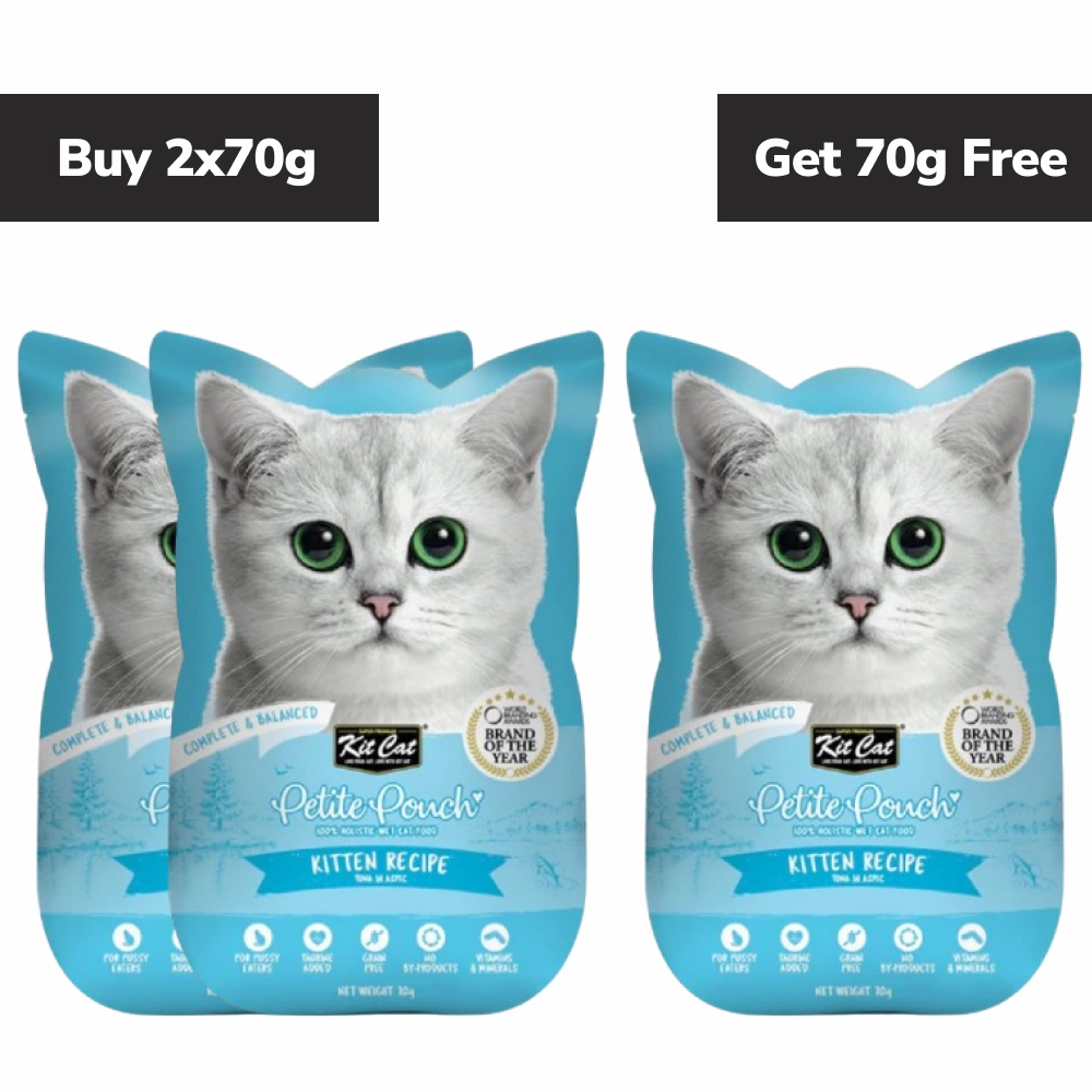 Kit Cat Kitten Tuna Cat Wet Food (Buy 2 Get 1 Free)