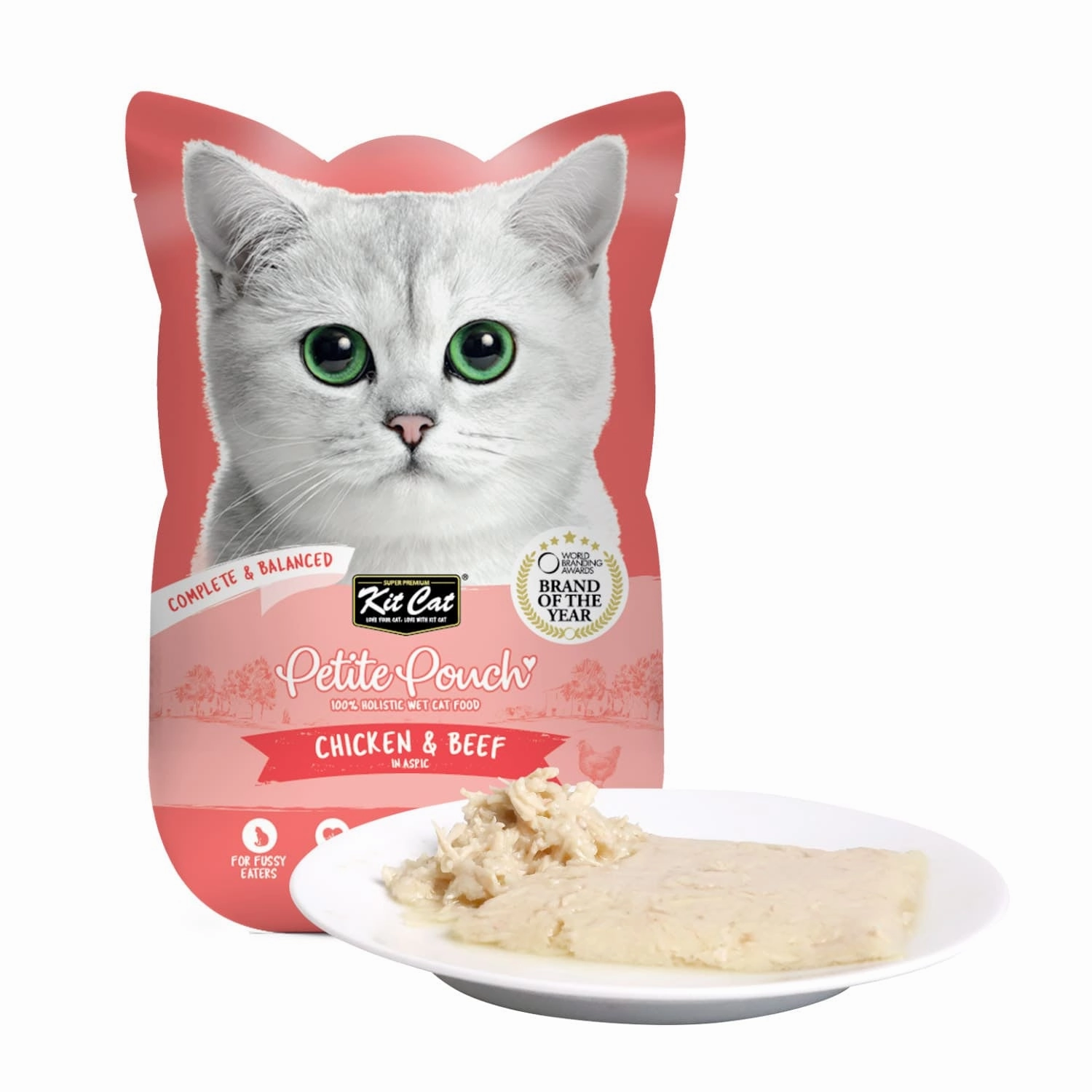 Kit Cat Petite Pouch 70g ?C Chicken & Beef