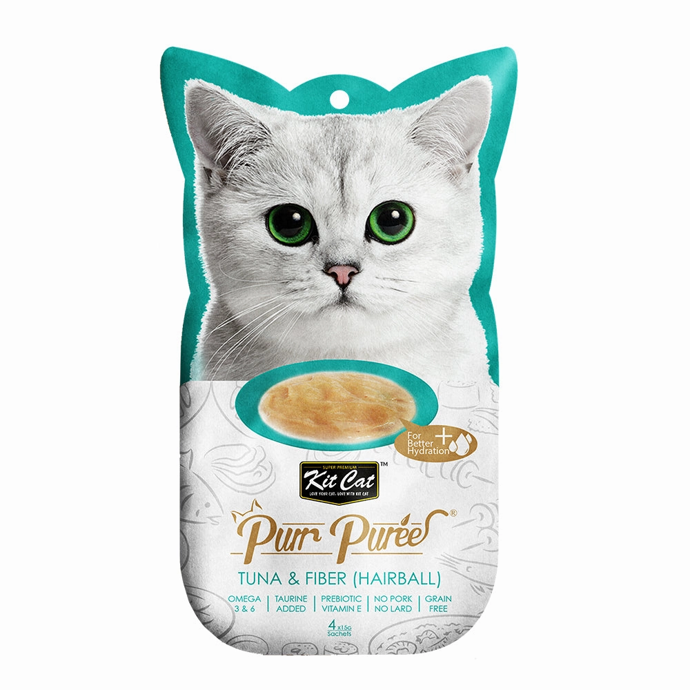 Kit-Cat Puree Tuna & Fiber(Hairball)