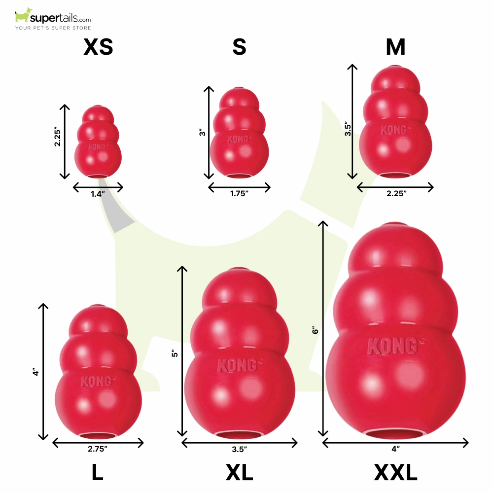 Kong Classic Toy for Dogs (Red) | For Average Chewers