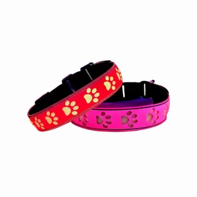 LED Dog Collar - Pink (S)