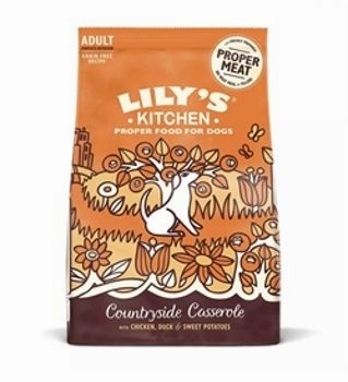 Lily's Kitchen Countryside Casserole with Chicken, Duck & Sweet Potatoes Adult Dry Dog Food (2.5kg)