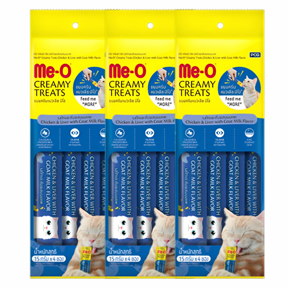 Me O Chicken & Liver with Goat Milk Creamy Cat Treat