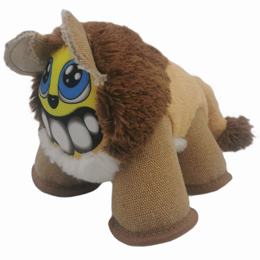 NutraPet The Fiesty Lion Squeaky Toy for Dogs (Multicolour)
