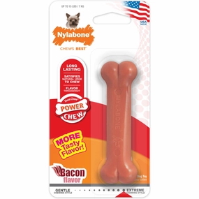 Nylabone Bacon Flavoured Power Chew Bone (Brown)