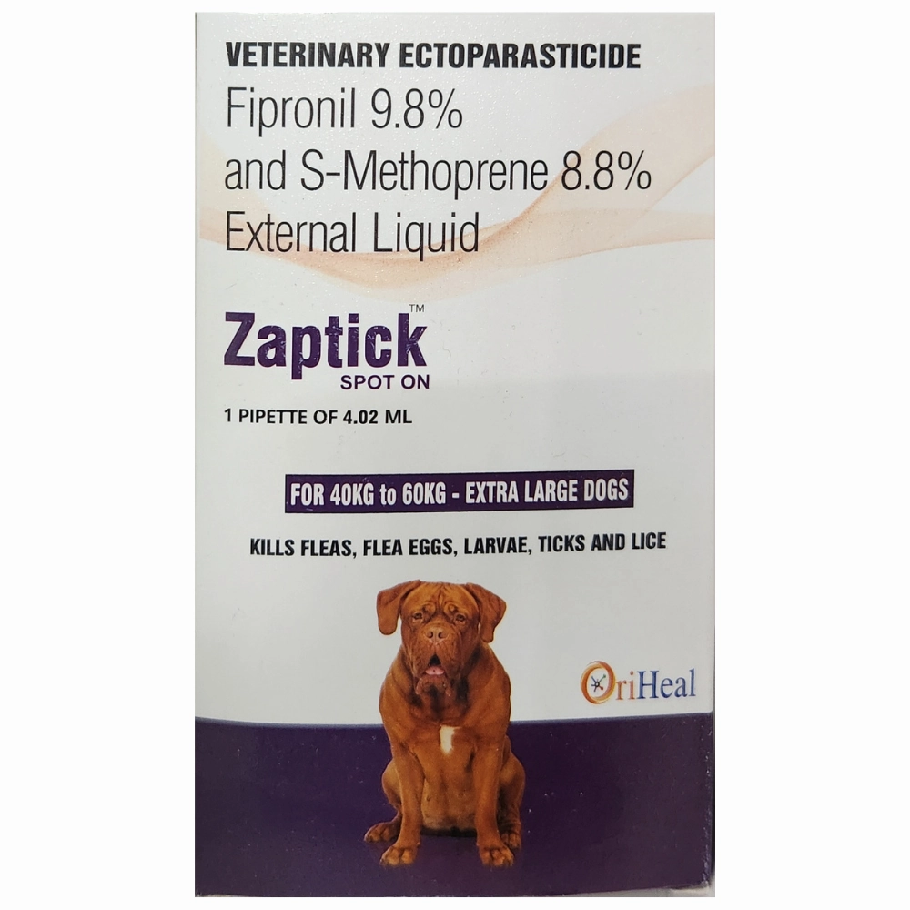 Oriheal Zaptick Spot On (Fipronil & S methoprene) for Dogs from 40 to 60kg