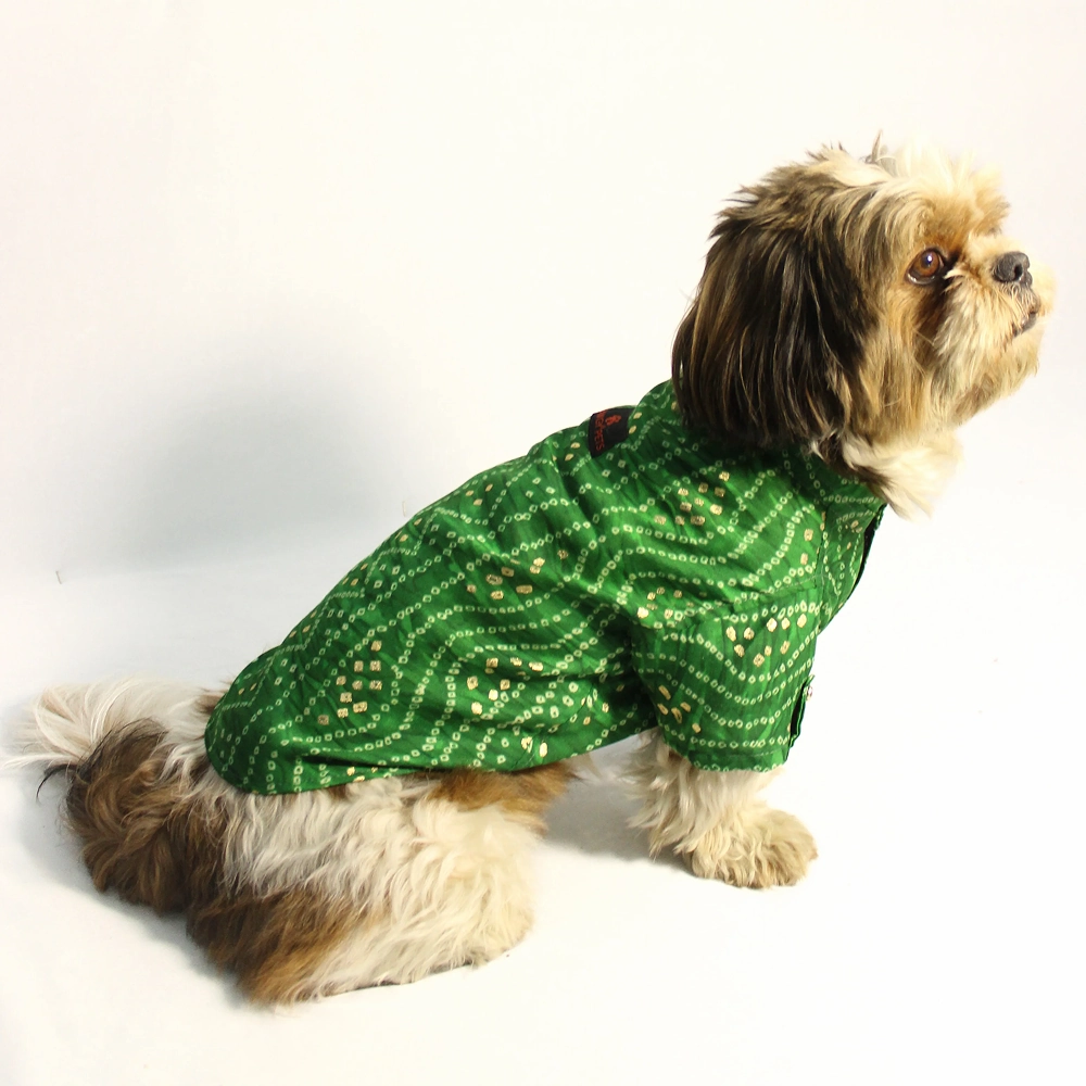 Pawgypets Bandani Kurta for Dogs (Green)
