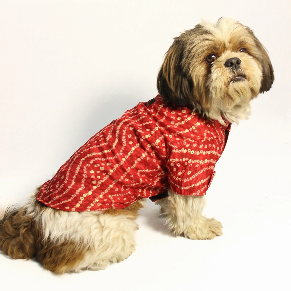 Pawgypets Bandani Kurta for Dogs (Red)