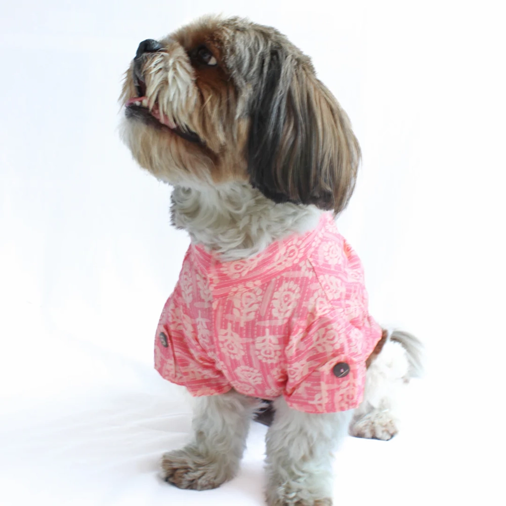 Pawgypets Block Print Kurta for Dogs (Peach)