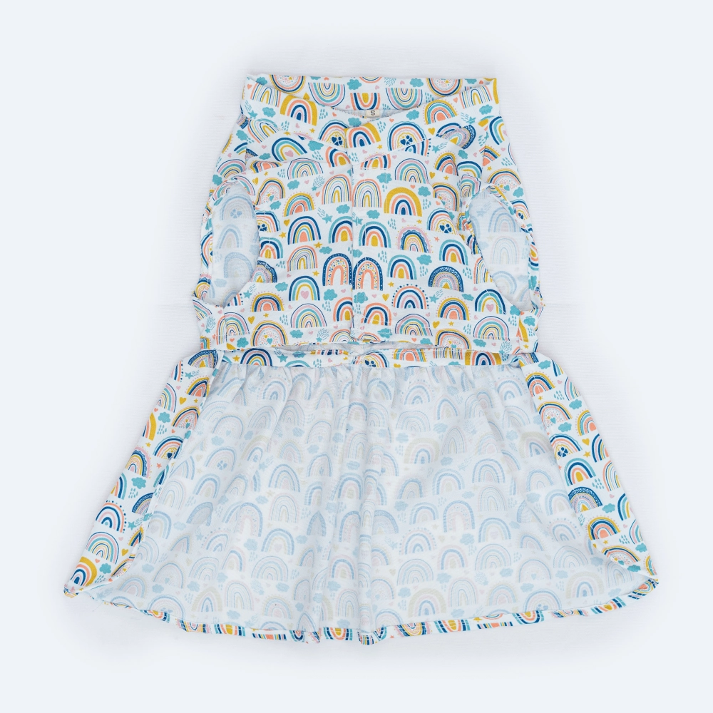 Pawgypets Rainbow Casual Dress for Dogs and Cats
