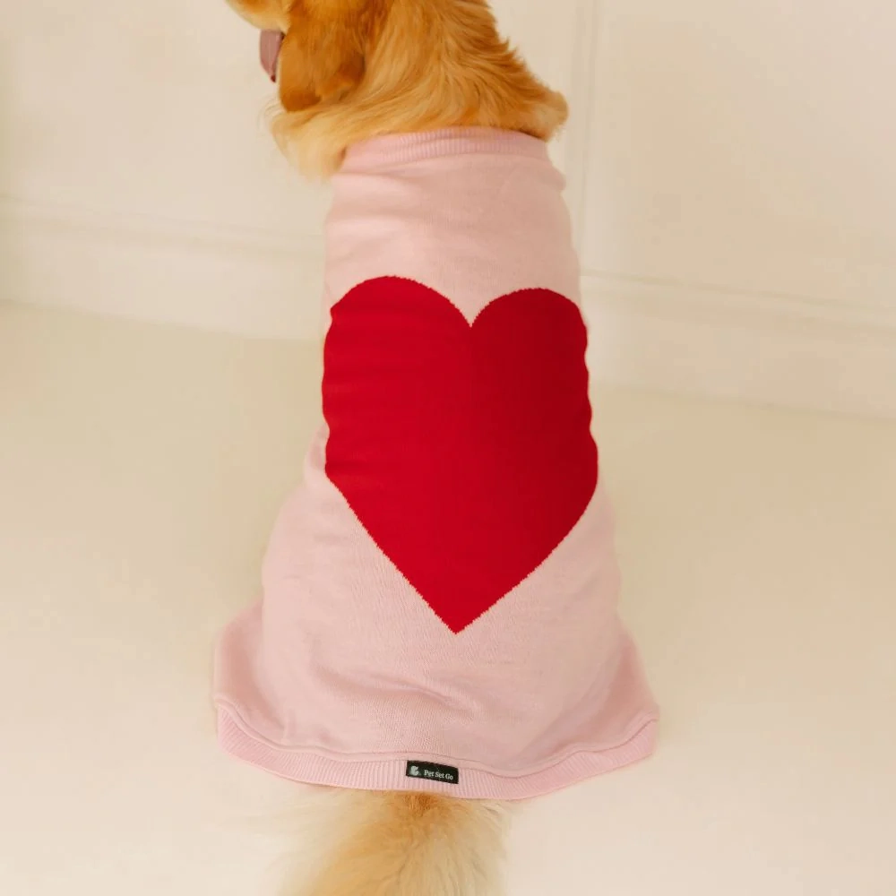 Pet Set Go Ira??s Sweater for Dogs and Cats (Red & Pink)