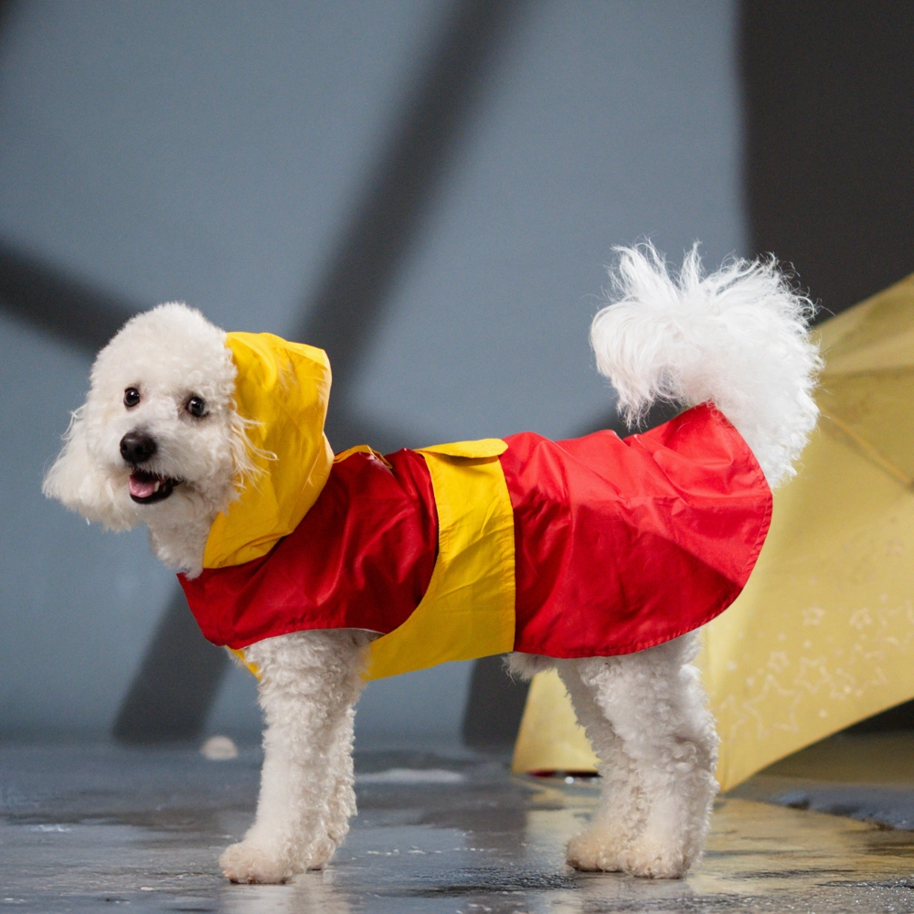Pet Set Go Splash Waterproof Raincoat for Dogs (Red/Yellow)