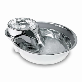 Pioneer Pet Big Max Pet Drinking Fountain 128oz ?C Stainless Steel