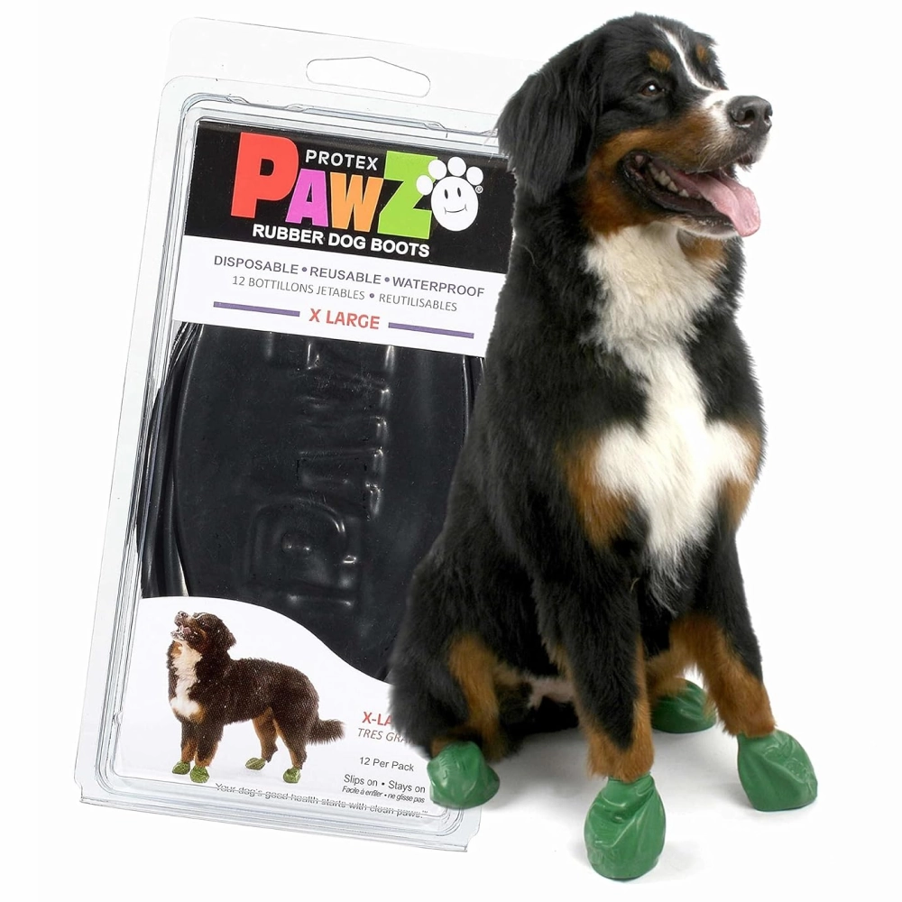 Protex PawZ Disposable and Reusable Boots for Dogs (Green)