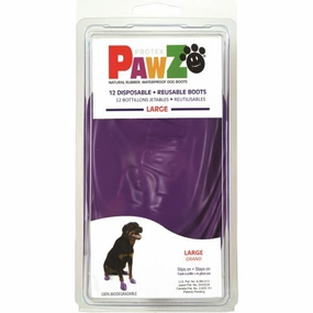 Protex PawZ Disposable and Reusable Boots for Dogs (Purple)