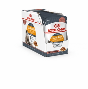 Royal Canin Wet Food - Hair & Skin with Gravy (Intense Beauty) (12 X 85G Pouches)